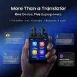 Guardian Translator V2 features: camera translation, Bluetooth 5.3, calls and music, built-in Chat AI