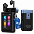 Guardian Translator V2 with its wireless earbuds and the 144-language tag